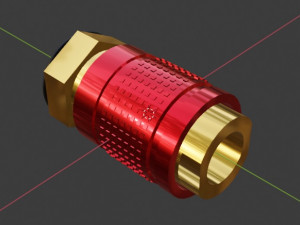 Gas connector Modello 3D