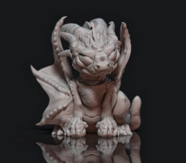 dragon-grumpy 3d print model 3D 프린트 모델 .c4d .max .obj .3ds .fbx .stl .blend 