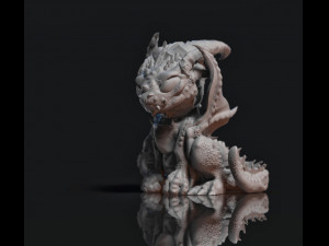dragon-grumpy 3d print model 3D 프린트 모델