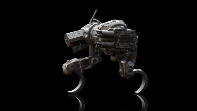 mech sabueso all terrain military vehical 3d printing model Modelo de impresión 3D .c4d .max .obj .3ds .fbx .stl .blend