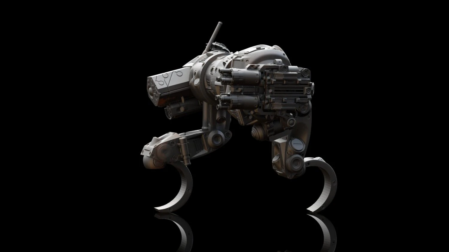 mech sabueso all terrain military vehical 3d printing model 3D Print Model .c4d .max .obj .3ds .fbx .stl .blend 