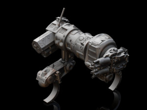 mech sabueso all terrain military vehical 3d printing model Modelo de impresión 3D