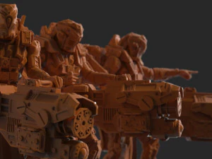 보병 콜라스 체인분대 프린트 3D 프린트 모델