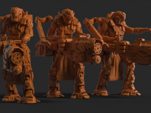 infantry kolass chainsquad print Modèles 3D en vedette
