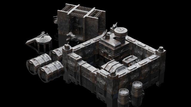 terrain base building pack Modelo de Impressão 3D .c4d .max .obj .3ds .fbx .stl .blend 