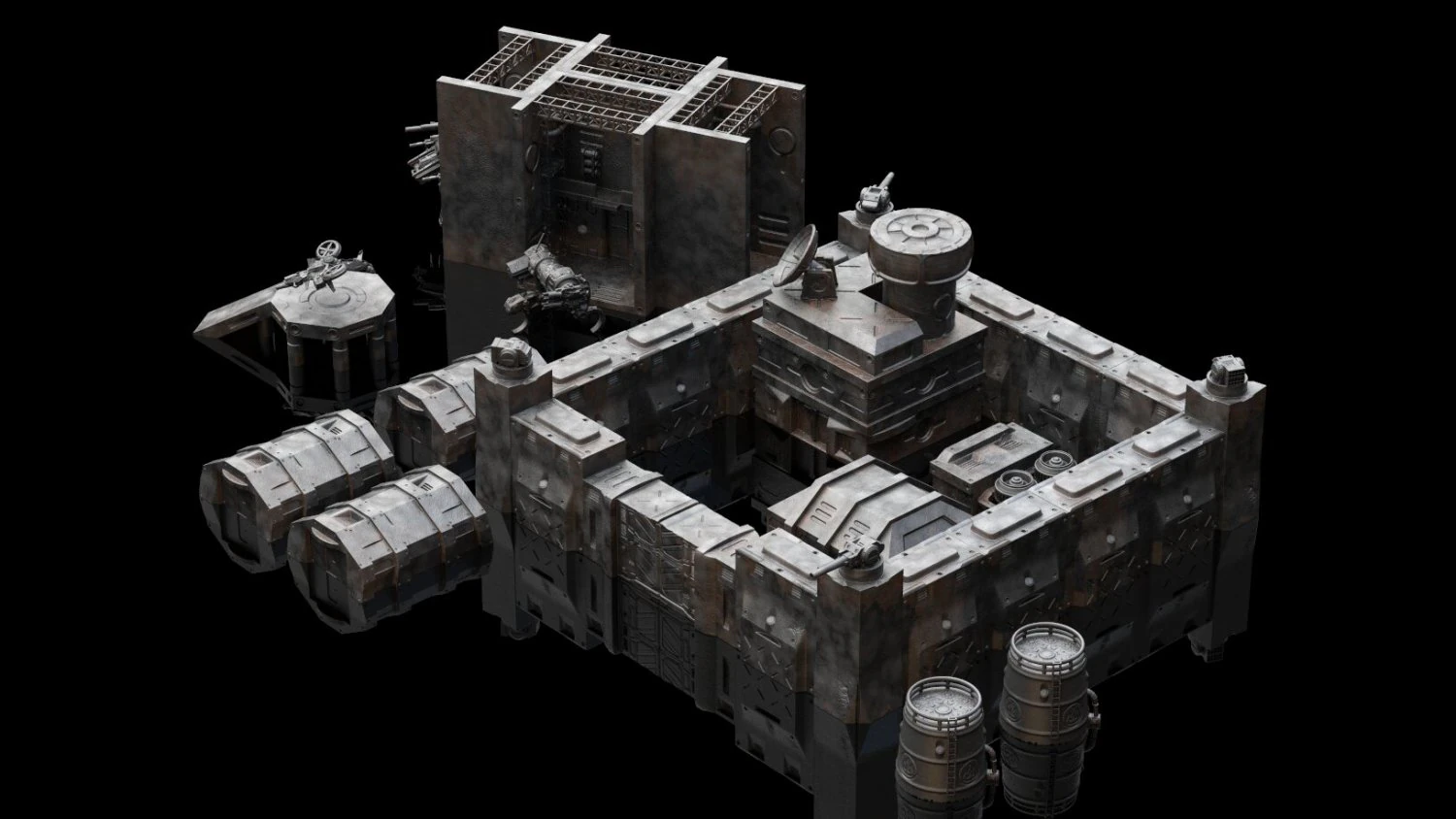 terrain base building pack 3D Print Model .c4d .max .obj .3ds .fbx .stl .blend 