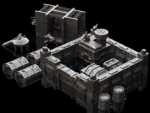 paquete de construcci&oacute;n de base de terreno Modelo de impresión 3D