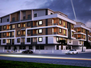 Екстер'єр будівлі 3 блоків 3D Модель