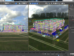 3 blocks building exteriors 3Dモデル