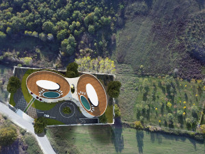 Modern elips otel 3D Model