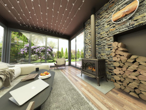 Modern elips otel 3D Model