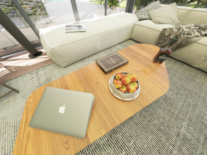 Modern elips otel 3D Model