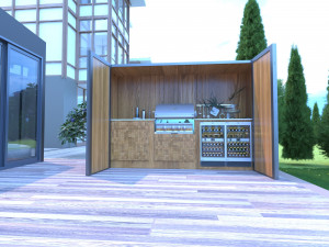 Modern elips otel 3D Model