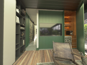 Modern elips otel 3D Model