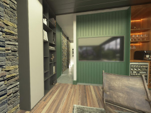 Modern elips otel 3D Model