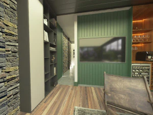 Modern elips otel 3D Model