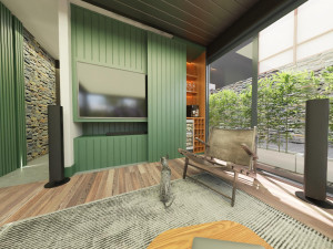 Modern elips otel 3D Model