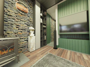 Modern elips otel 3D Model