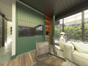 Modern elips otel 3D Model