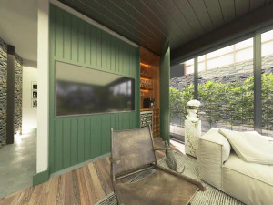 Modern elips otel 3D Model