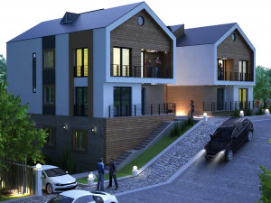 VLLA MODERN 7DARCH 3D Model