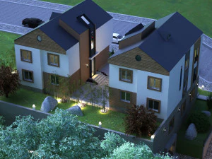 VLLA MODERN 7DARCH 3D Model