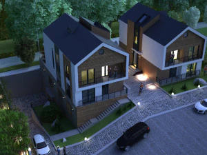 VLLA MODERN 7DARCH 3D Model