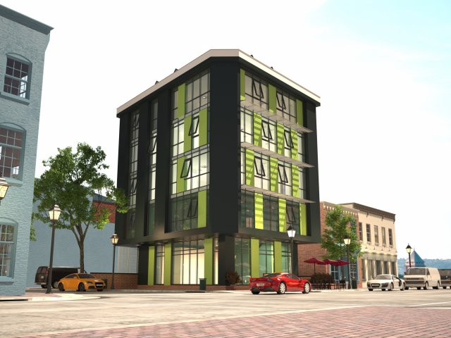 office 7darchitecture 3D 模型 .c4d .max .obj .3ds .fbx .stl .blend 