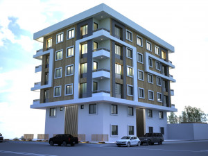 2 bloklar konut Modello 3D