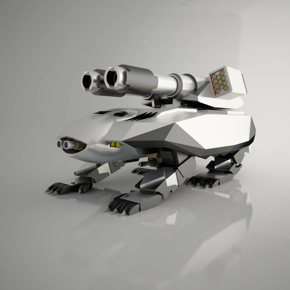 tigerrobot 3D Model .c4d .max .obj .3ds .fbx .stl .blend
