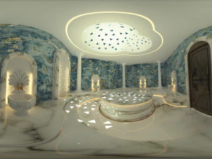 ŁAŹNIA turecka WIDOK 360&deg; Model 3D