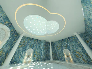 ŁAŹNIA turecka WIDOK 360&deg; Model 3D