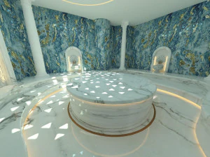 ŁAŹNIA turecka WIDOK 360&deg; Model 3D