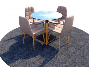 TABLE CHAIR Modello 3D