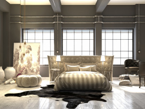 BEDROOM LOFT REAL 3D 모델