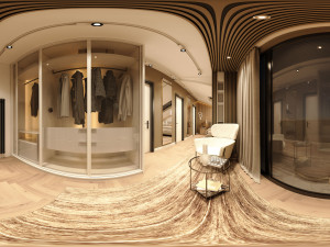 ATTIC ROOM MODERN VLLA 360 VIEW 3D Model