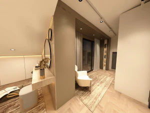 屋根裏部屋のモダンな VLLA 360 ビュー 3Dモデル