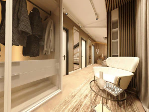 屋根裏部屋のモダンな VLLA 360 ビュー 3Dモデル