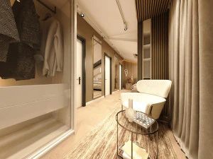 屋根裏部屋のモダンな VLLA 360 ビュー 3Dモデル