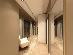 屋根裏部屋のモダンな VLLA 360 ビュー 3Dモデル