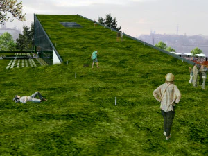 HOTEL GREEN ROOF 3D Model