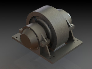 kiln supporting roller assembly 3D Модель