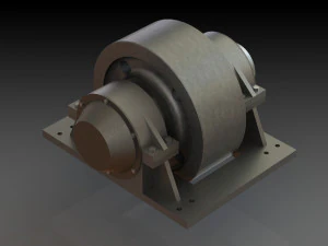 conjunto de rolos de suporte do forno Modelo 3D