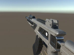sci-fi assault rifle based on m762 3D Model