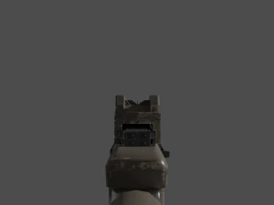 sci-fi assault rifle based on m762 3D Model