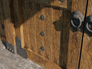 japanese front gate 3d Modello 3D