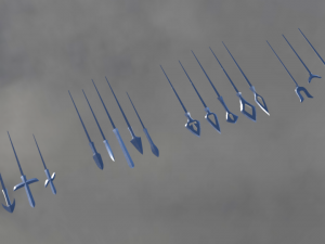 japanese arrow set 3d 3D 模型