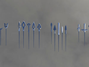 japanese arrow set 3d 3D 模型