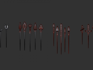 japanese arrow set 3d 3D 模型