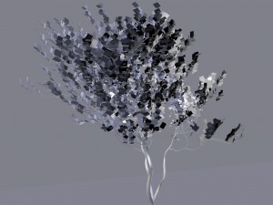 4 seasons amelanchier lamarckii bush pack model Model 3D